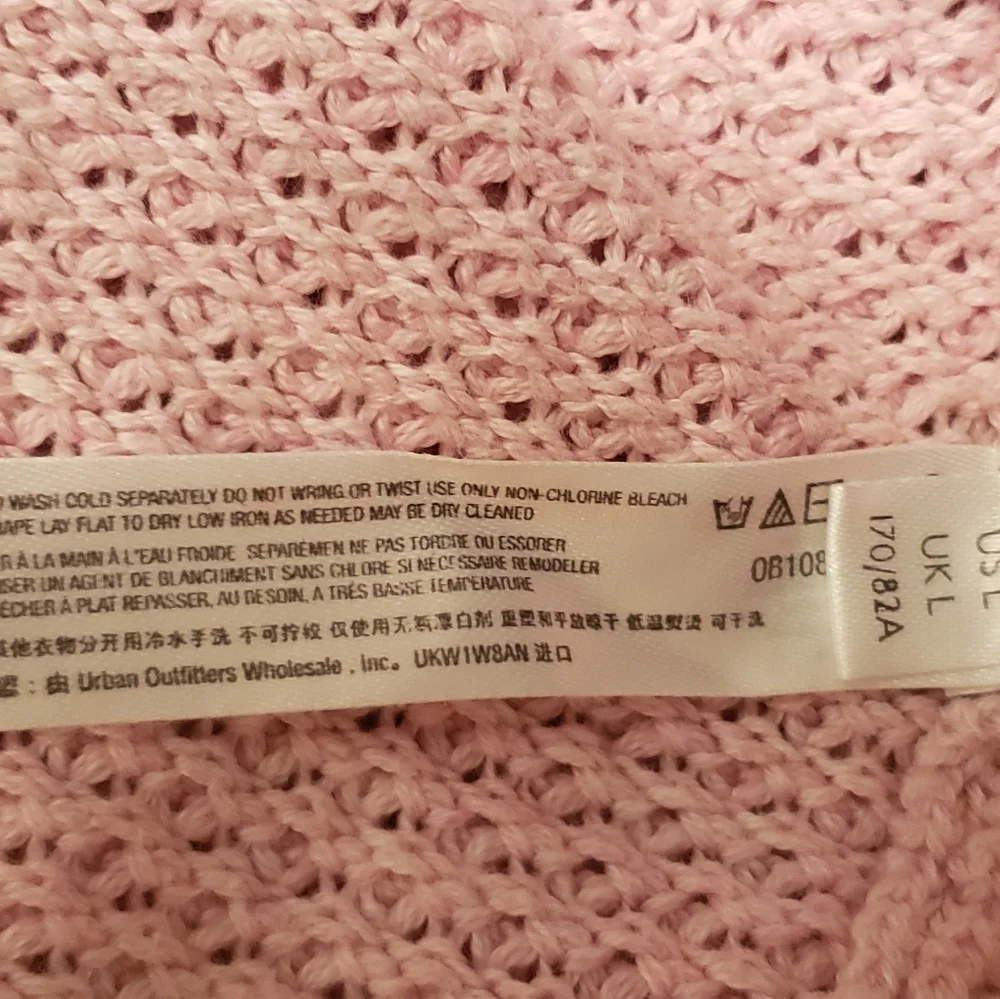 Free People Beach Size L Hailee Sweater Pant Texturized Pink Beach Pants Only - Picture 11 of 12